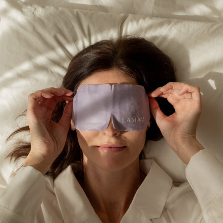 Rest Easy: LAMAV's New Self Warming Eye Mask - How it helps the Sleep-Skin Connection