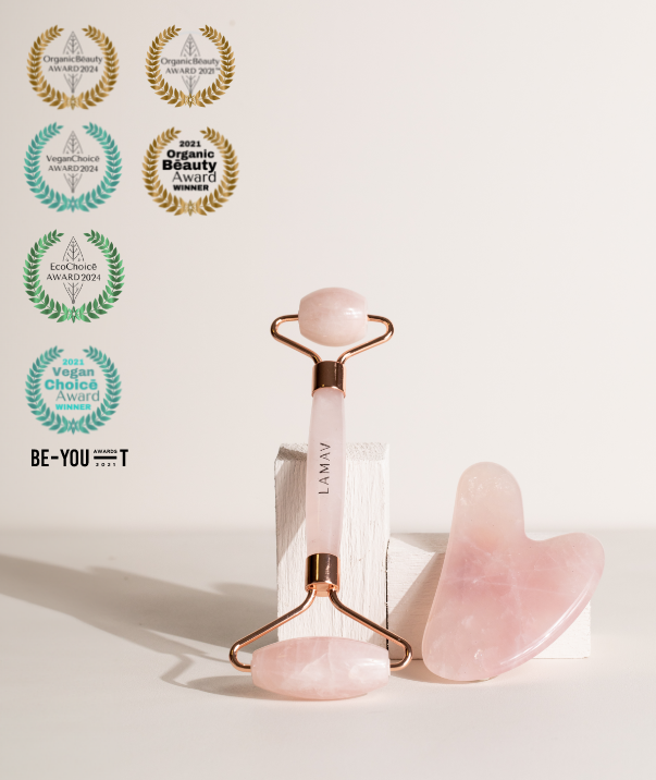 Quartz Gua Sha and Roller Set