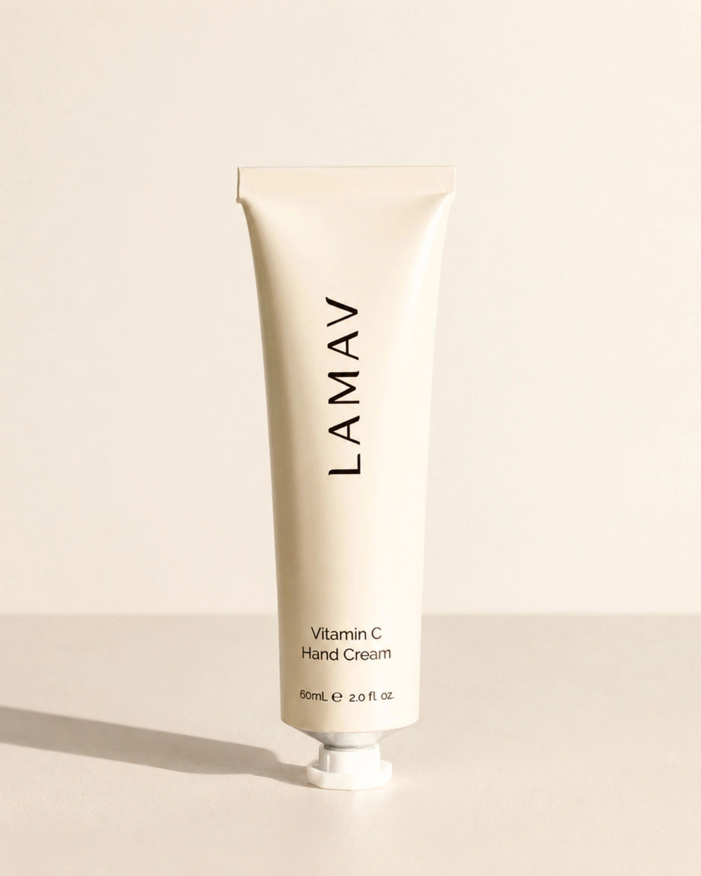 Vitamin C Hand Cream by LAMAV — 60ml cream tube isolated on white background, front view | brightens and hydrates hands