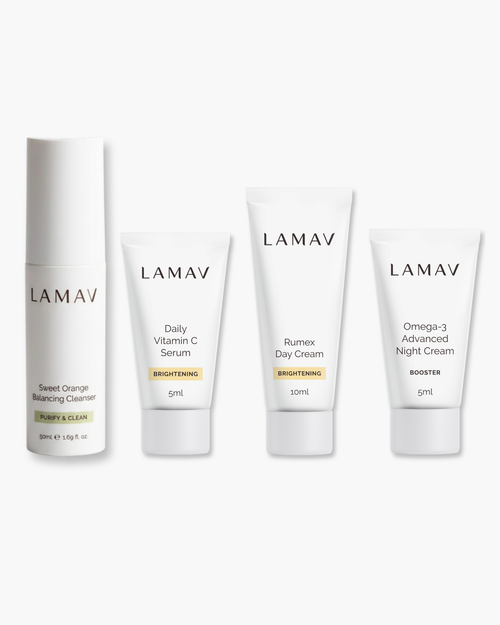 Brightening Discovery Pack by LAMAV — brightening discovery pack | glowing skin routine
