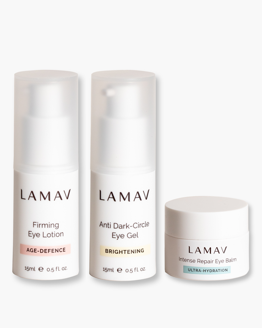 Complete Eye Care Collection by LAMAV — three eye products collection | anti-aging eye defence