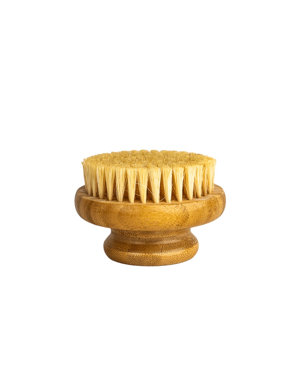 Dry Body Brush by LAMAV — round bamboo body brush with natural bristles | gently exfoliates and reveals smoother skin