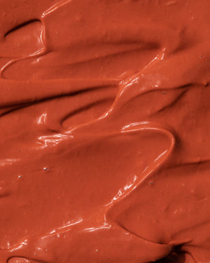 Firming Treatment Mask by LAMAV — macro shot of the rich red clay texture | Deeply cleanses and revitalizes