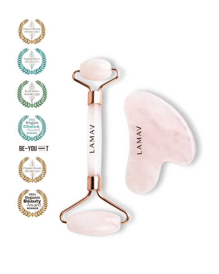 Quartz Gua Sha and Roller Set