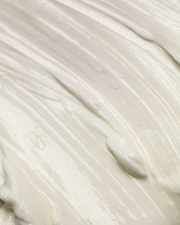 Hydra-Calm Cream Cleanser Duo by LAMAV — Close-up texture of white cream | Soothing organic hydration