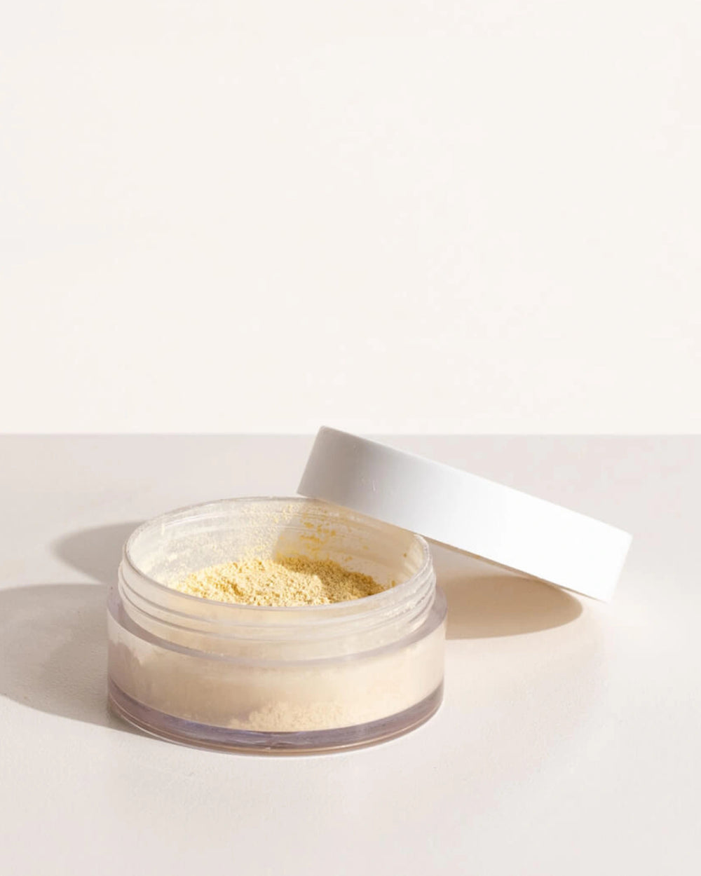 Mattifying Powder by LAMAV — top view of closed jar | controls shine & sets makeup