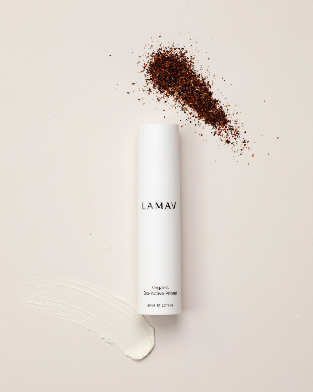 Bio-Active Primer by LAMAV — bottle with award winner badges | award-winning clean beauty