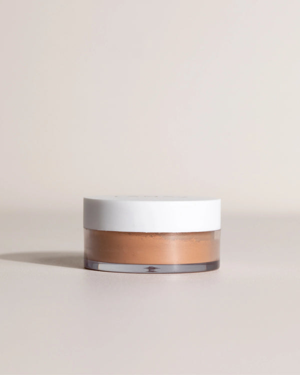 Sunkissed Bronzer by LAMAV — closed jar front view | easy daily application for a sun-kissed finish