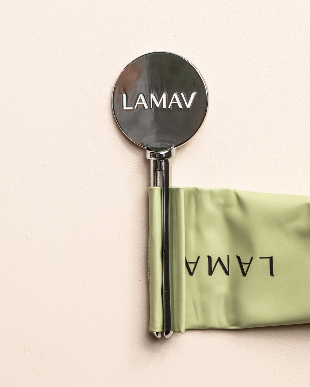 Tube Key by LAMAV — silver key standing upright in frontview | sleek minimalist design