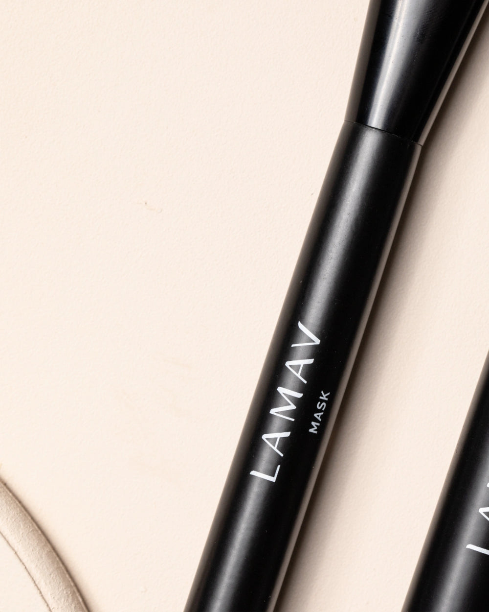 Vegan Mask Brush by LAMAV — black mask brush isolated on white | hygienic and cruelty-free applicator