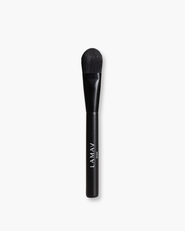 Vegan Mask Brush by LAMAV — black mask brush isolated on white | hygienic and cruelty-free applicator