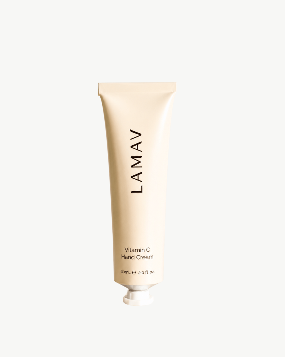 Vitamin C Hand Cream by LAMAV — 60ml cream tube isolated on white background, front view | brightens and hydrates hands