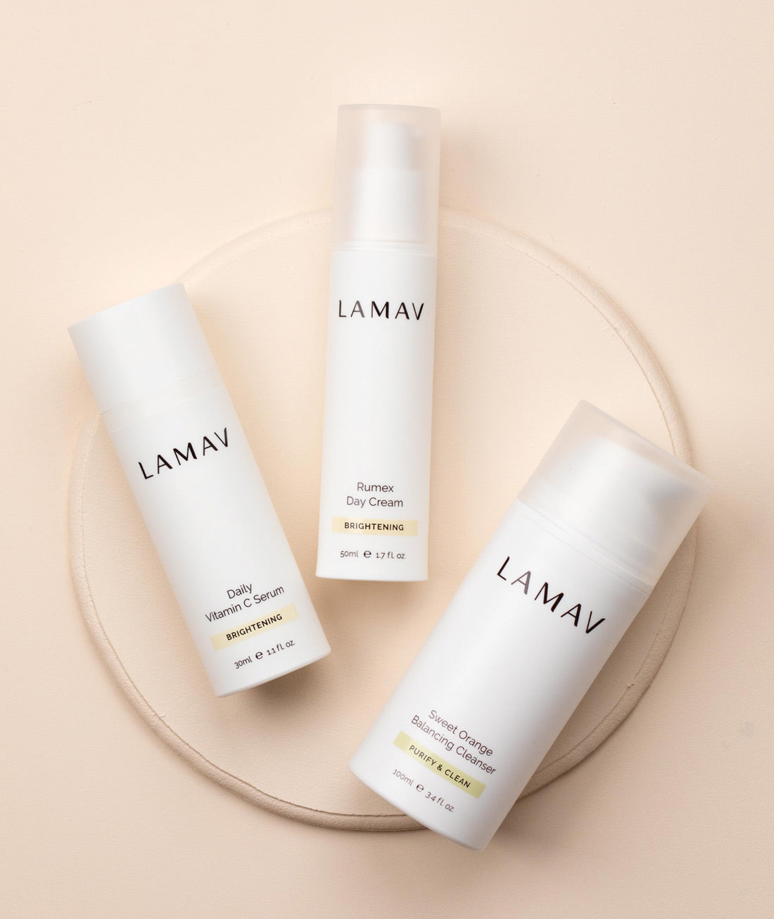 LAMAV organic skin brightening products